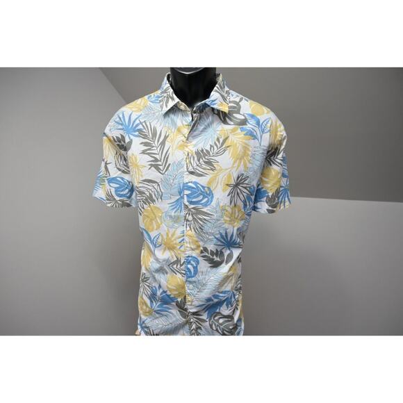 Express Hawaiian Shirt Button Up Floral Casual Short Sleeve Mens Size XL - Picture 1 of 8